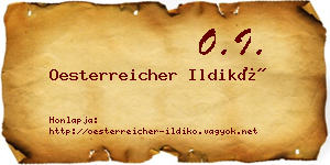 Oesterreicher Ildikó névjegykártya